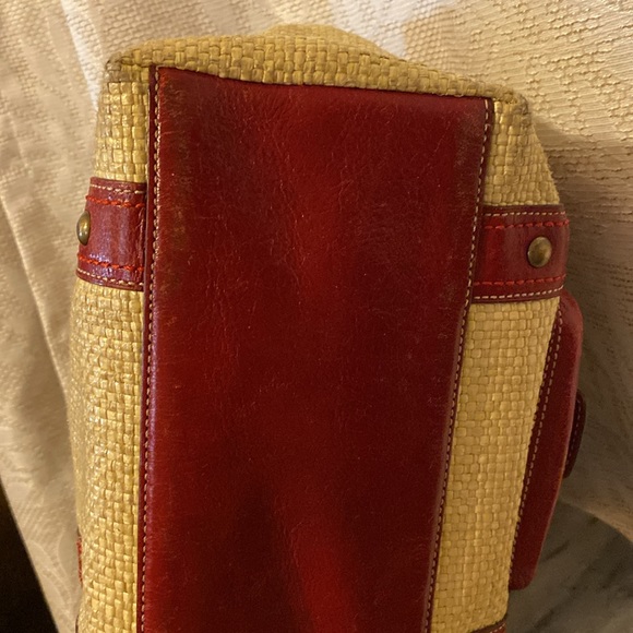 Coach Legacy Straw Bag and Wristlet - Picture 8 of 10